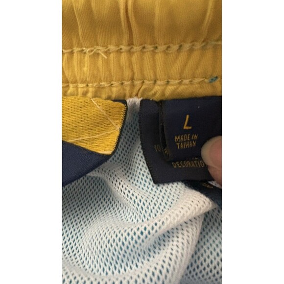 Polo Ralph Lauren Swim Trunks Mens Large Turquoise Blue Mesh Lined Drawstring - Picture 9 of 16